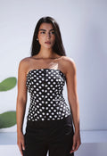 Black polka dots