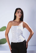 Polka dots white